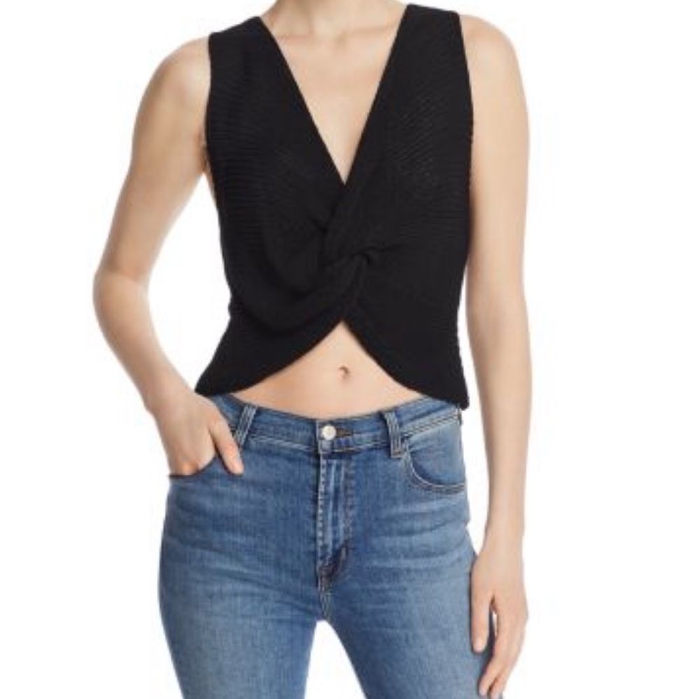 Brand new black knit tank